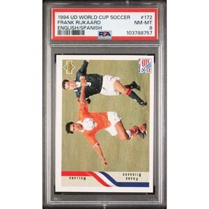 1994 Upper Deck World Cup Soccer English/Spanish #173 Frank Rijkaard PSA 8